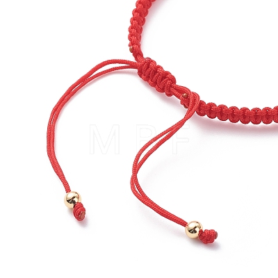 Adjustable Nylon Thread Cord Double Braided Beaded Bracelets Set BJEW-JB08741-1