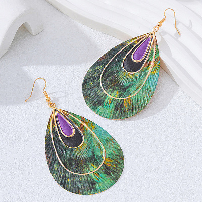 Alloy Dangle Earrings for Women WG8F981-01-1