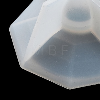 Faceted Hexagon DIY Silicone Candle Cup Molds DIY-P078-05-1