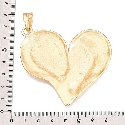 Heart Rack Plating Alloy Big Pendants FIND-N005-53G-1