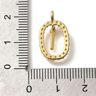 Brass Micro Pave Cubic Zirconia Pendants ZIRC-P123-01G-I01-1