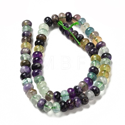 Natural Colorful Fluorite Beads Strands G-D481-19B-1