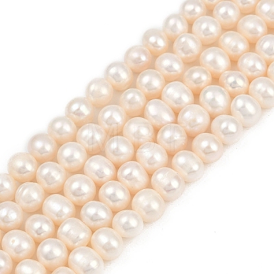 Natural Cultured Freshwater Pearl Beads Strands PEAR-I007-07X-13A-1