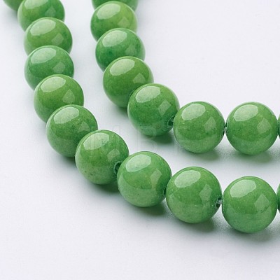 Natural Mashan Jade Round Beads Strands X-G-D263-10mm-XS17-1