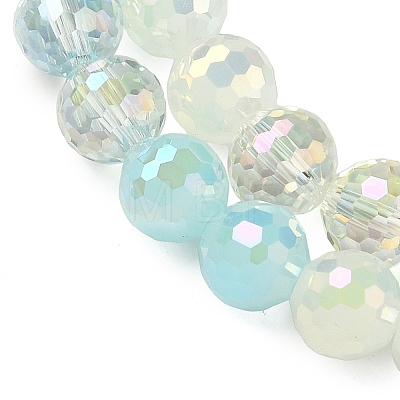 Electroplate Glass Beads Strands EGLA-D300-06-8mm-14-1