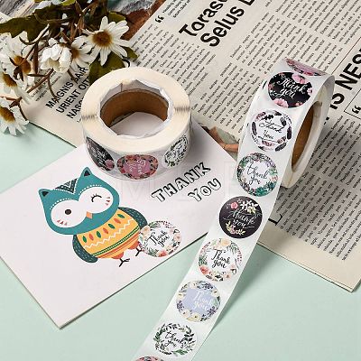 1 Inch Thank You Stickers X1-DIY-G013-A13-1