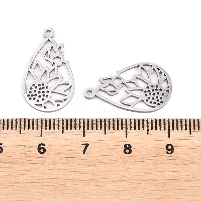 Buddhist 304 Stainless Steel Pendants LS-STAS-E521-06A-P-1