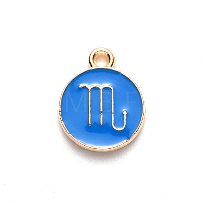 Alloy Enamel Pendants ENAM-S124-01B-02L-1