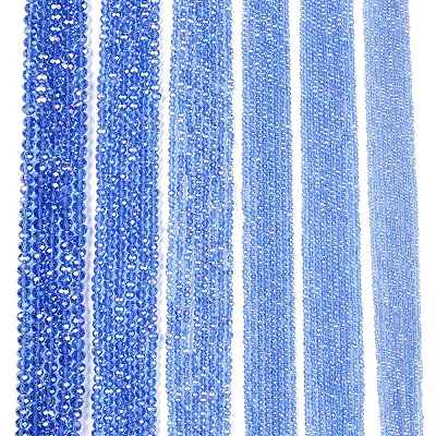 Electroplate Glass Beads Strands EGLA-A044-T1mm-B14-1