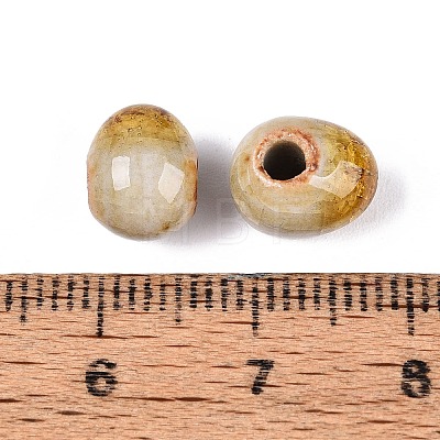 Handmade Crackle Porcelain Beads PORC-Q008-06B-11-1