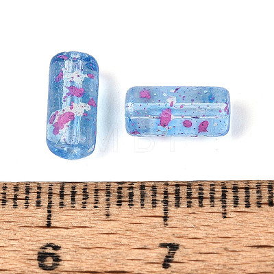 Picasso Transparent Glass Bugle Beads SEED-N010-02I-1