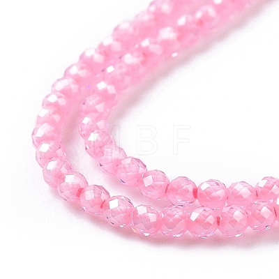 Cubic Zirconia Beads Strands G-F596-48G-3mm-1