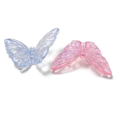 Luminous Transparent Acrylic Beads OACR-E041-09-1