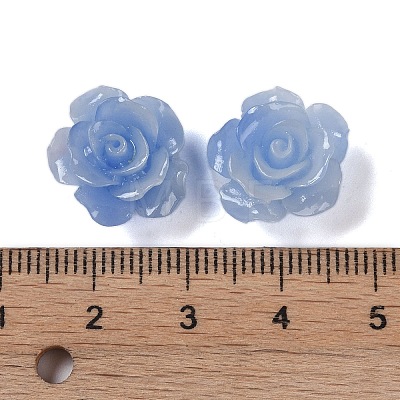 Synthetic Coral 3D Flower Rose Beads CORA-A005-14mm-28-1