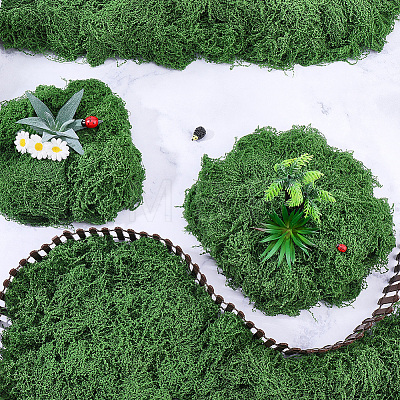 Polyester Artificial Moss DIY-CN0003-92A-1