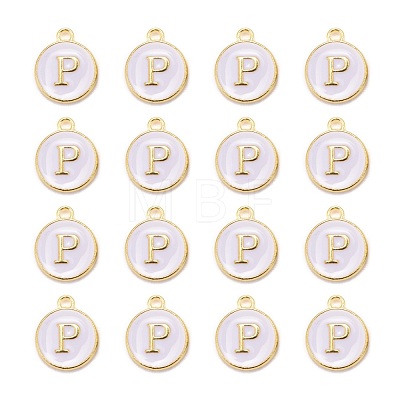 Golden Plated Alloy Charms X-ENAM-S118-01P-1