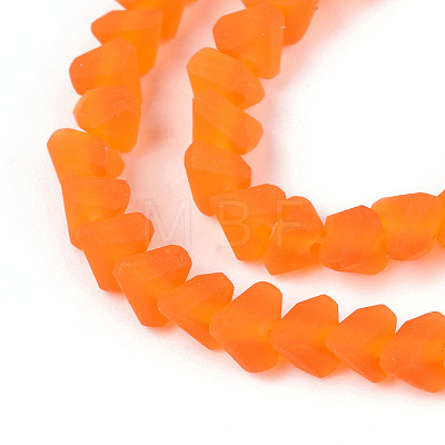 Frosted Transparent Glass Beads X1-GLAA-N016-4mm-09-1