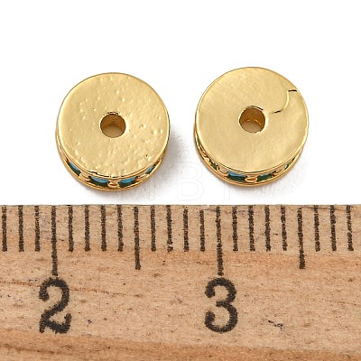 Rack Plating Brass Micro Pave Cubic Zirconia Beads KK-U030-27G-05-1