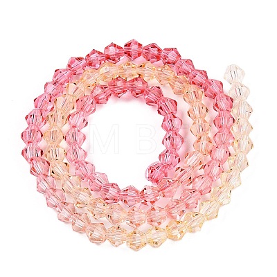 Baking Painted Glass Bead Strands DGLA-A039-T6mm-A02-1