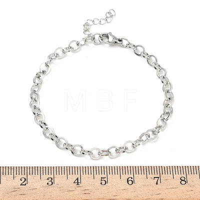304 Stainless Steel Rolo Chain Bracelets for Women BJEW-Z152-01P-1