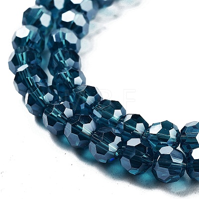 Electroplate Transparent Glass Beads Strands EGLA-A035-T10mm-A12-1