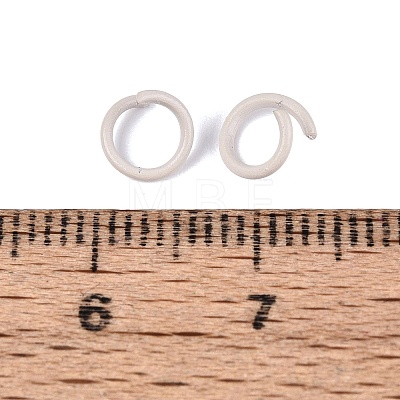Spray Painted Iron Open Jump Rings IFIN-T017-04C-19-1