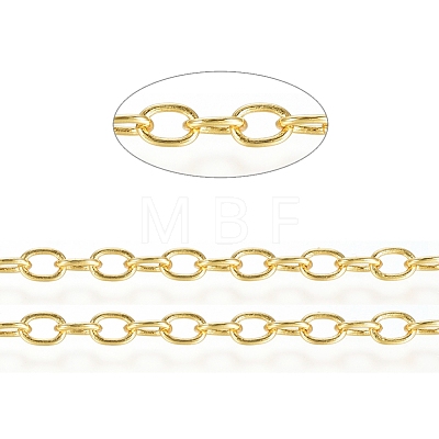 3.28 Feet Brass Cable Chains X-CHC-G007-05G-1