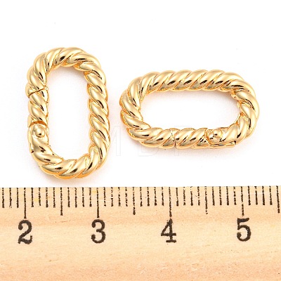 Brass Spring Gate Rings LS-KK-D048-04G-1