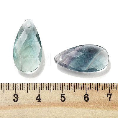 Natural Fluorite Pendants G-H007-08F-1