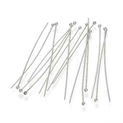 304 Stainless Steel Ball Head pins STAS-S066-70x0.5mm-1