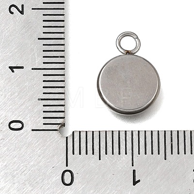 304 Stainless Steel Pendant Cabochon Settings STAS-F365-02C-P-1
