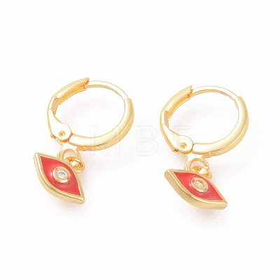 Brass Hoop Earrings EJEW-I230-05G-1