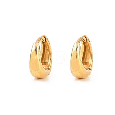 316 Surgical Stainless Hoop Earrings EJEW-C160-06B-G-1