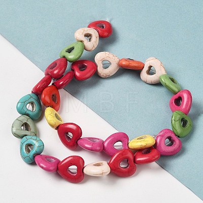 Synthetic Turquoise Dyed Beads Strands G-P507-20A-1