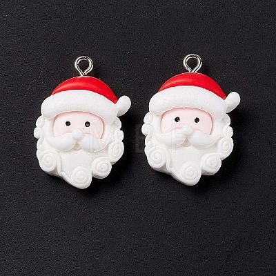 Christmas Theme Opaque Resin Pendants LS-X-FIND-E025-14-1