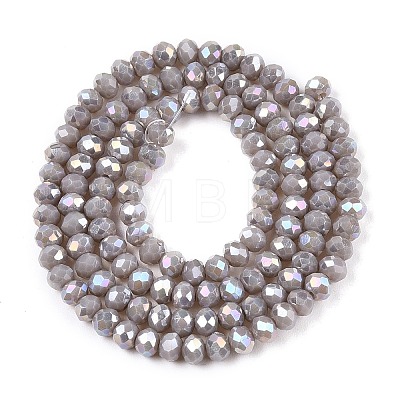 Electroplate Glass Beads Strands EGLA-A044-P3mm-B10-1