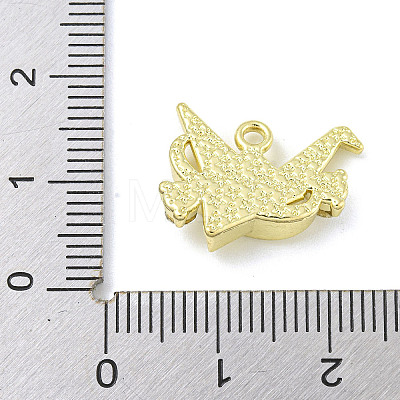 Alloy Rhinestone Pendants ENAM-I060-06G-1