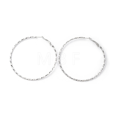 304 Stainless Steel Hoop Earrings EJEW-S250-01A-P-1