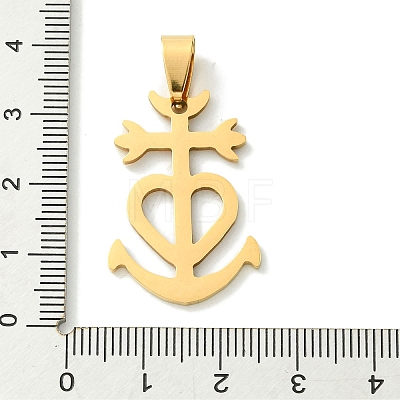 201 Stainless Steel Pendants STAS-U003-11G-1