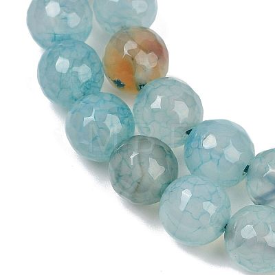 Natural Dragon Veins Agate(Dyed & Heated) Beads Strands G-M437-C01-01S-1