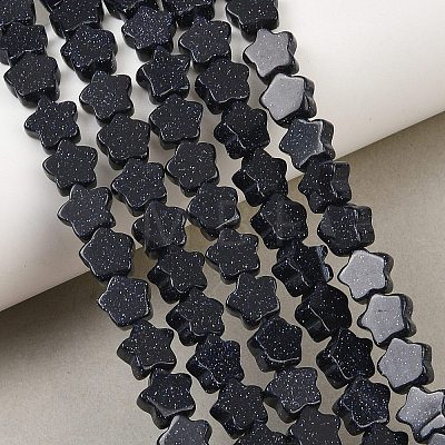 Synthetic Blue Goldstone Beads Strands GG-CBA199E-C02-01-1