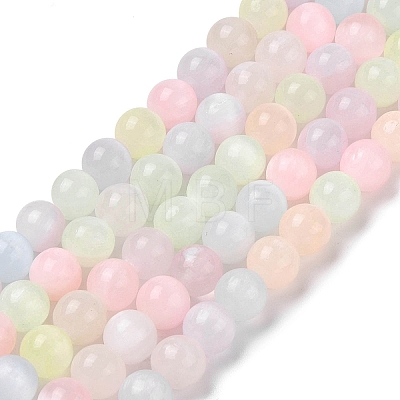 Macaron Color Natural Selenite Beads Strands G-Q162-A01-02A-02-1