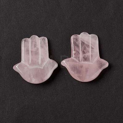 Natural Rose Quartz Cabochons G-E579-04J-1