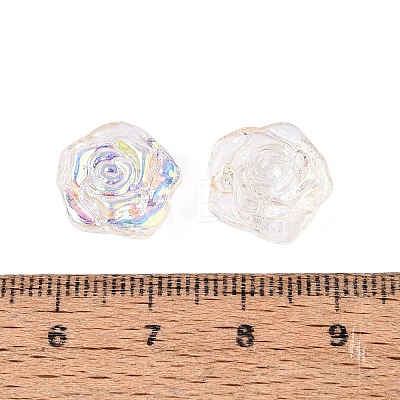 Electroplate Transparent Glass Beads Strands EGLA-N056-02A-01-1