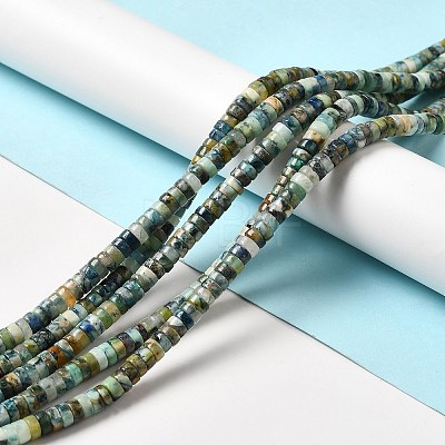 Natural Chrysocolla and Lapis Lazuli Beads Strands G-P444-07B-1