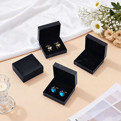 Plastic Cufflink Packing Boxes CON-WH0100-52-1