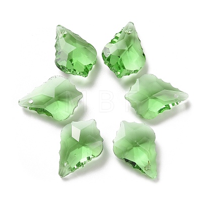 Faceted Glass Pendants GLAA-F068-C23-1