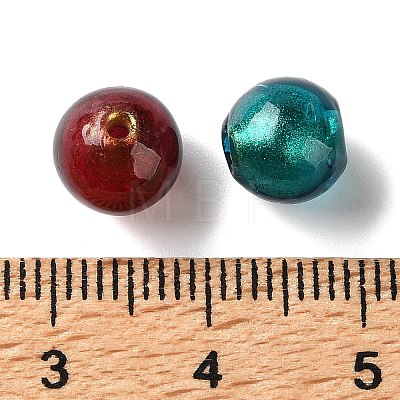 Handmade Gold Sand Lampwork Beads LA-Z001-01-1