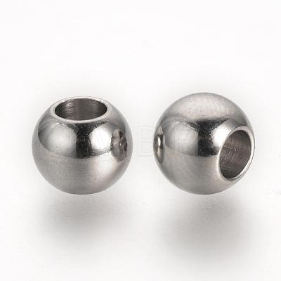 304 Stainless Steel European Beads STAS-R071-39-1