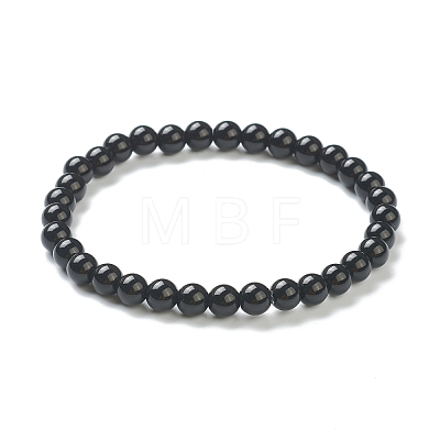 Round Glass Beads Stretch Bracelets for Teen Girl Women BJEW-A117-B-21-1